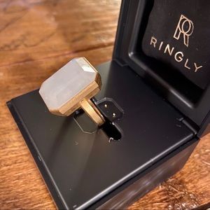 Ringly Mobile Ring Rainbow Moonstone Size 7